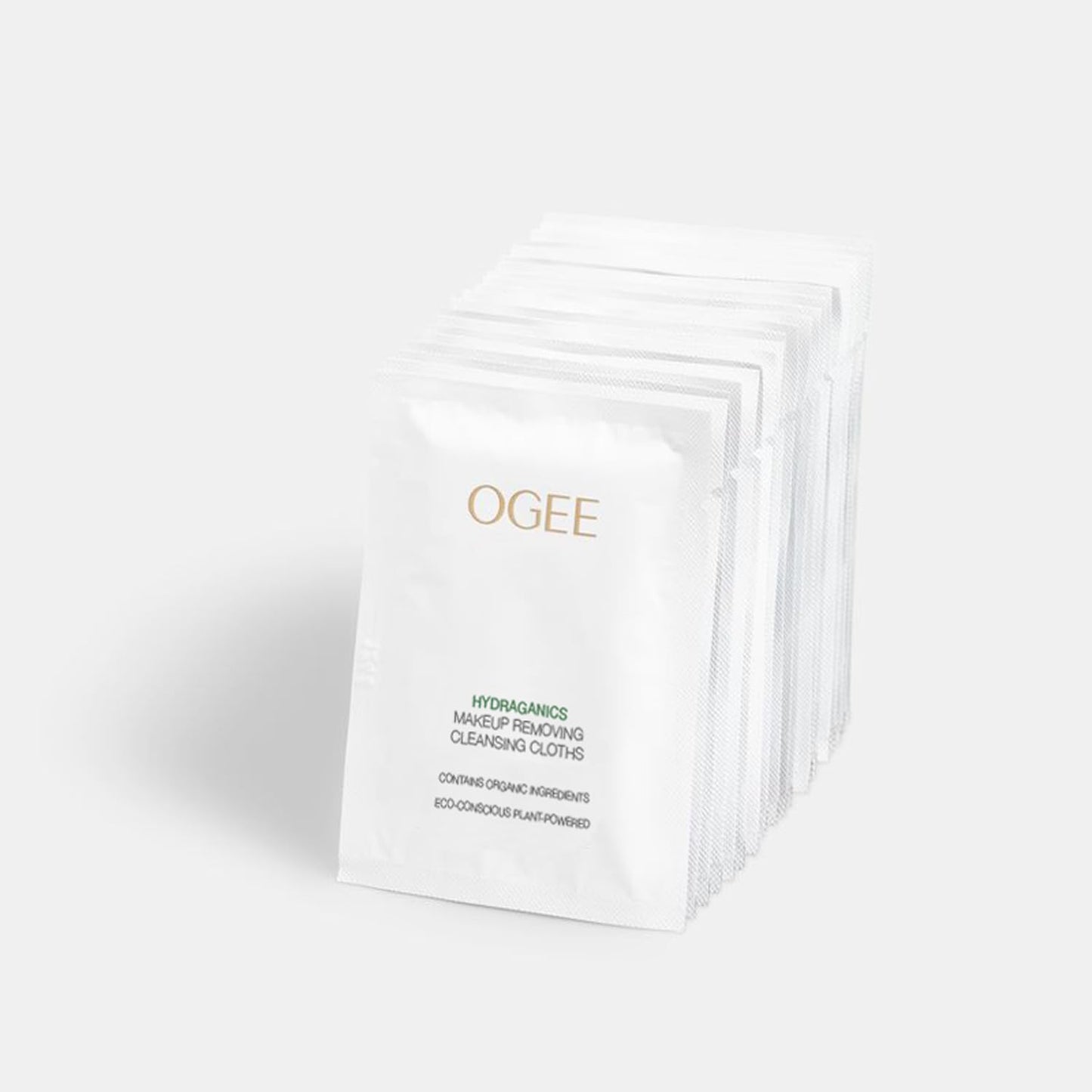 Ogee Gentle Makeup Remover Wipes - Moisturizing Makeup Wipes - Nourishing Formula of Jojoba Oil, Aloe Vera & Essential Oils - Facial Cleansing Cloths (20ct)