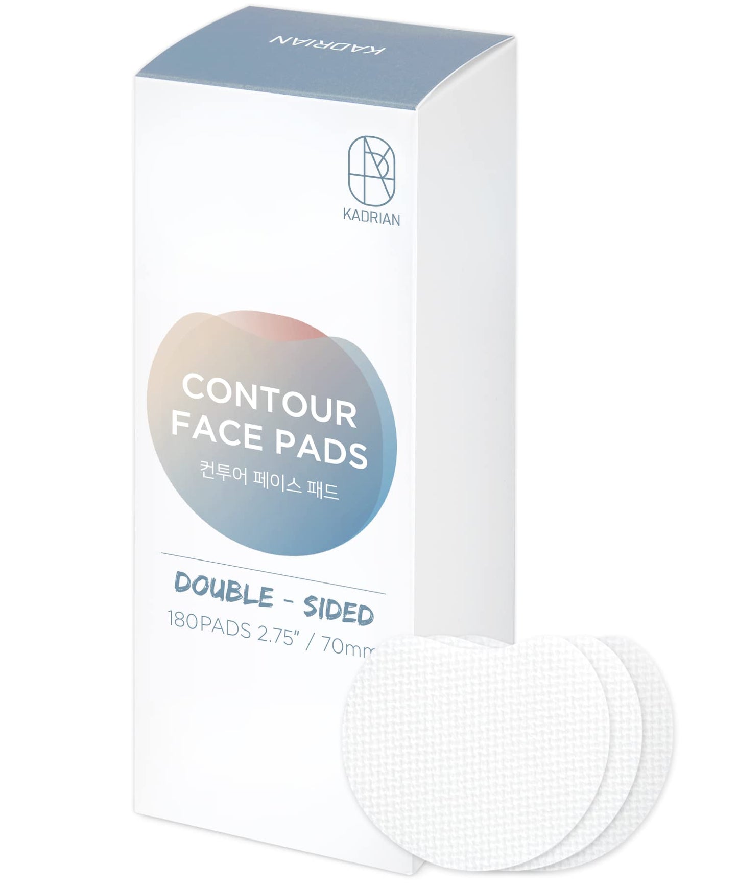 Exfoliating Cotton Rounds for face - Double-Sided - Korean Toner Pads - Round Cotton Pad for Face - Lint Free Makeup Remover - Skin Care Cleansing