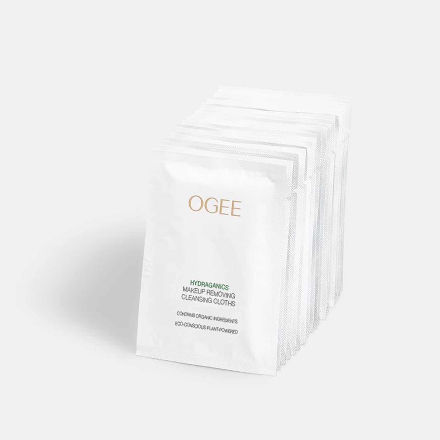 Ogee Gentle Makeup Remover Wipes - Moisturizing Makeup Wipes - Nourishing Formula of Jojoba Oil, Aloe Vera & Essential Oils - Facial Cleansing Cloths (20ct)