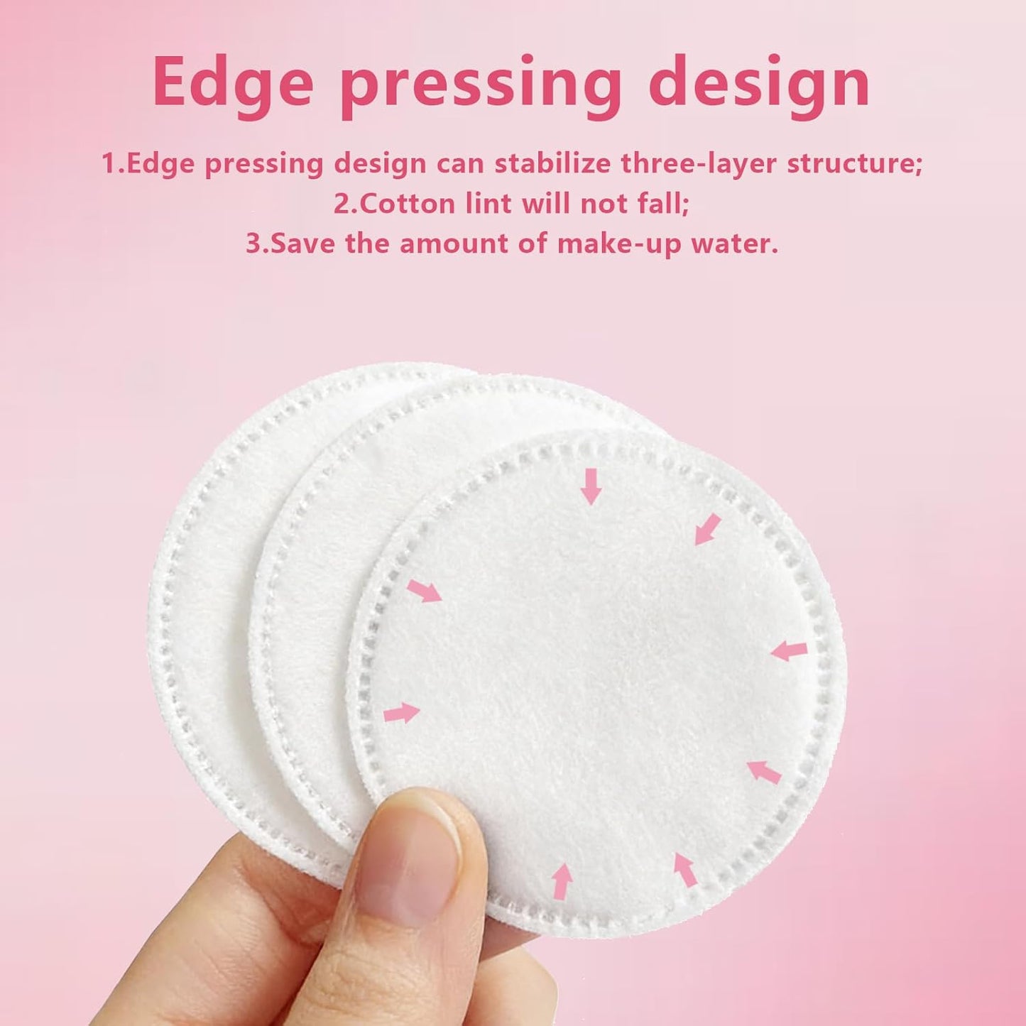 Cotton Rounds 150 Pcs Boxed Makeup Remover Pads, Hypoallergenic, Lint-Free | 100% Pure Cotton